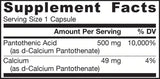 Παντοθενικό οξύ B5 500 mg - 100 κάψουλες