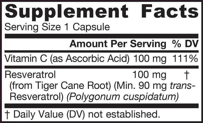 Resveratrol 100 mg - 60 κάψουλες