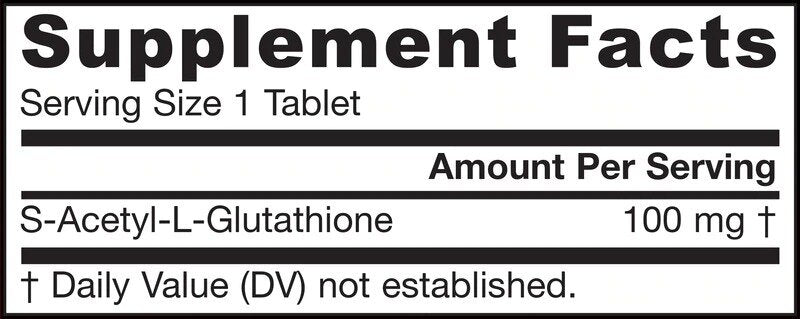 S-ακετυλο L-γλουταθειόνη 100 mg-60 δισκία