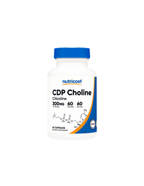 Nervous system - Citicoline (CDP Choline), 300 mg x 60 capsules Nutricost - Nutra Best Europe