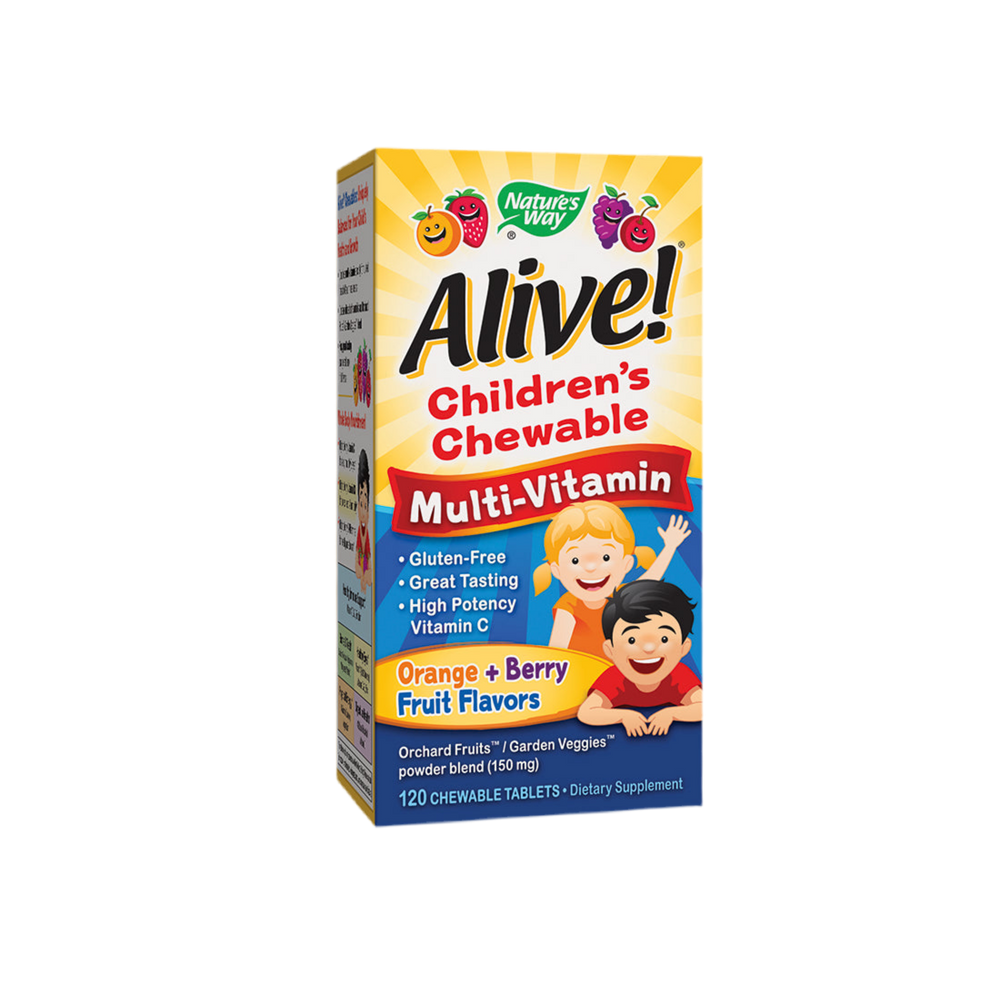 <tc>Alive</tc>! Παιδικά μασώμενα δισκία πολυβιταμινών - 120 μασώμενα δισκία