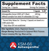 Ashwagandha KSM-66 /90 καπάκια