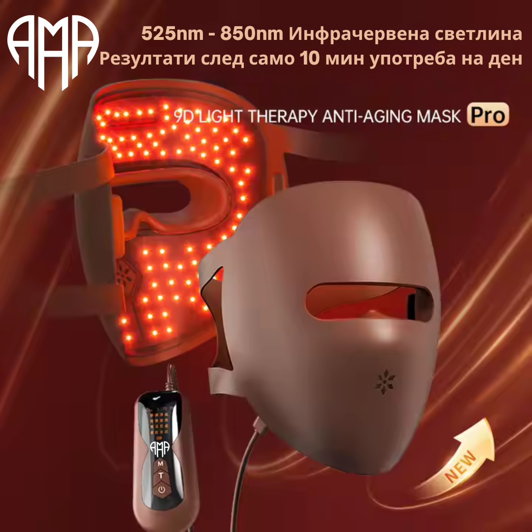 Μάσκα προσώπου 4D LED με θεραπεία φωτονίων - 82 LED x 4 είδη φωτός
