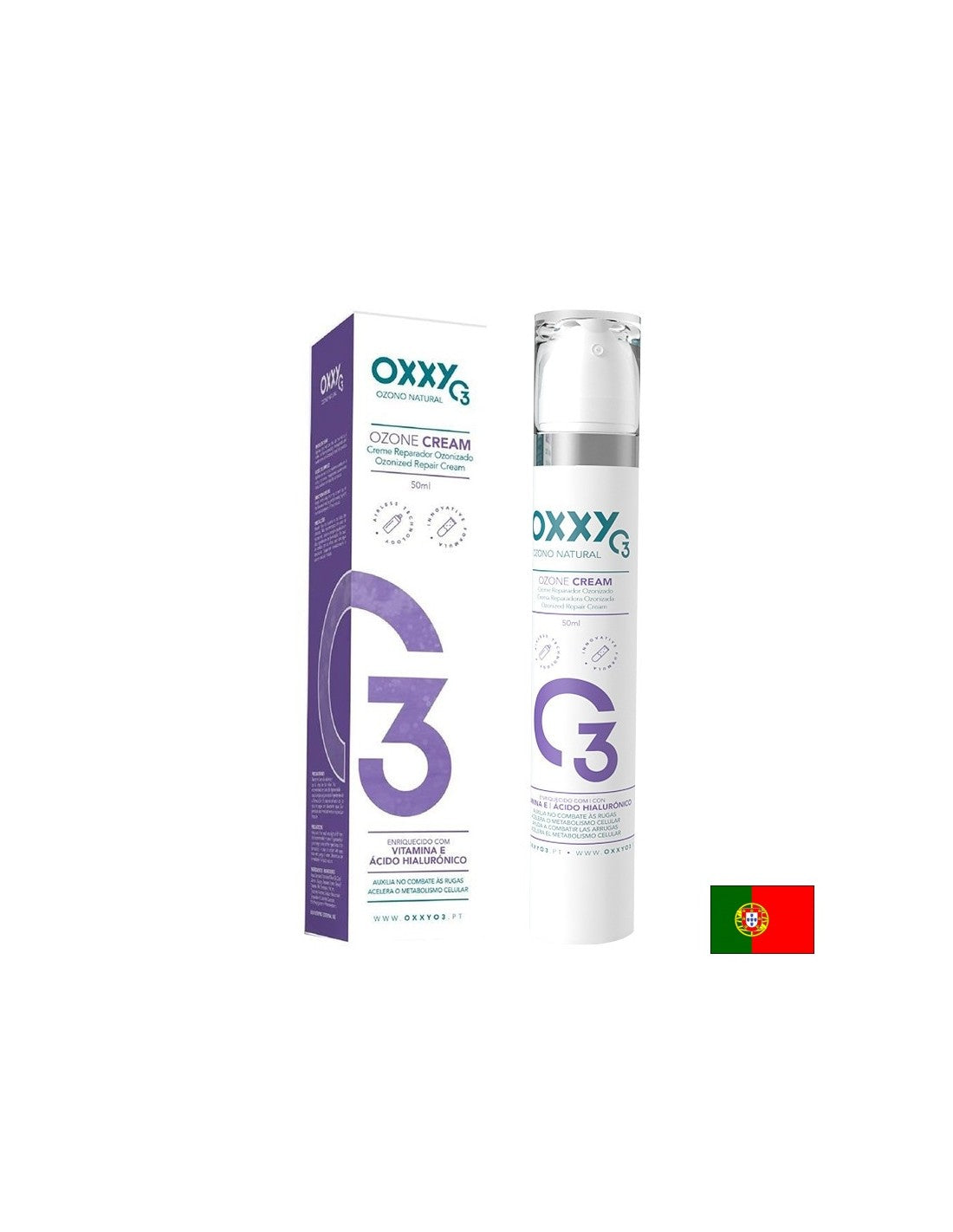 Озониран крем за сияйна и защитена кожа на πρόσωπο, 50 ml