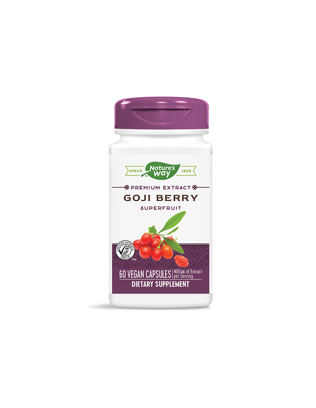 Goji Berry - Premium Extract - Ανοσία και Ζωτικότητα, 500 mg, 60 κάψουλες