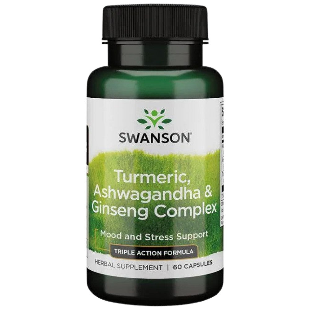 Turmeric, Ashwagandha και Ginseng Complex 60 κάψουλες