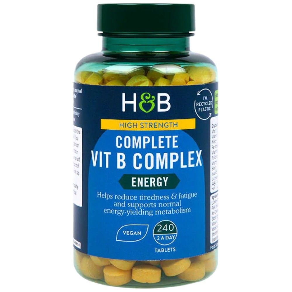 Υψηλή δύναμη | Πλήρες σύμπλεγμα Vit B - 240 δισκία