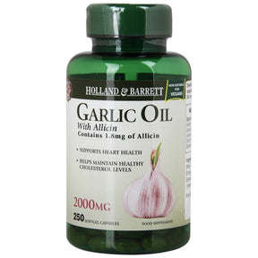 Garlic Oil With Allicin 2000 mg - 250 capsules - Nutra Best Europe
