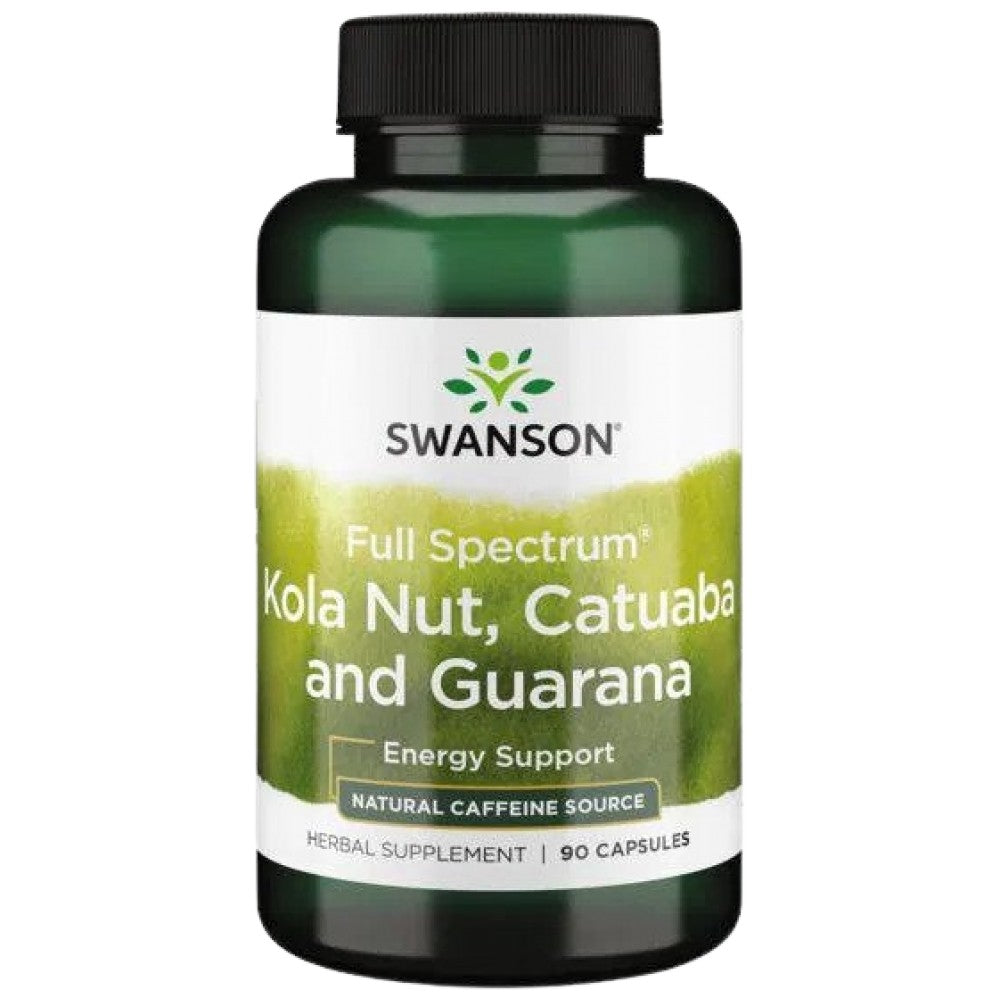 Πλήρες φάσμα Kola Nut, Catuaba και Guarana 90 κάψουλες