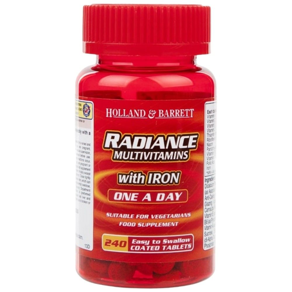 Radiance Multivitamins & Iron | Μία μέρα - 240 δισκία