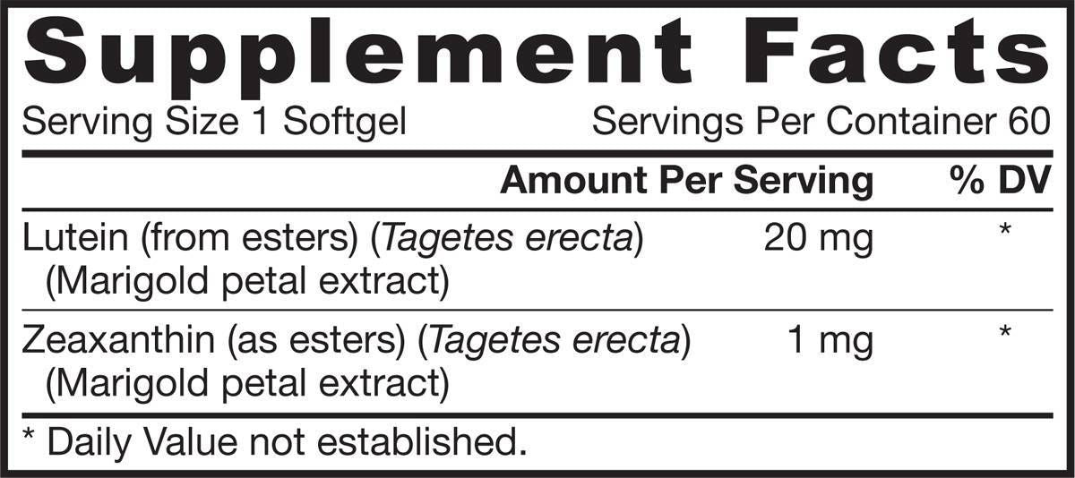 Λουτεΐνη 20 mg - 120 softgels