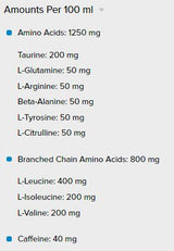 Αμινοί ενέργεια + ηλεκτρολύτες/250 mL