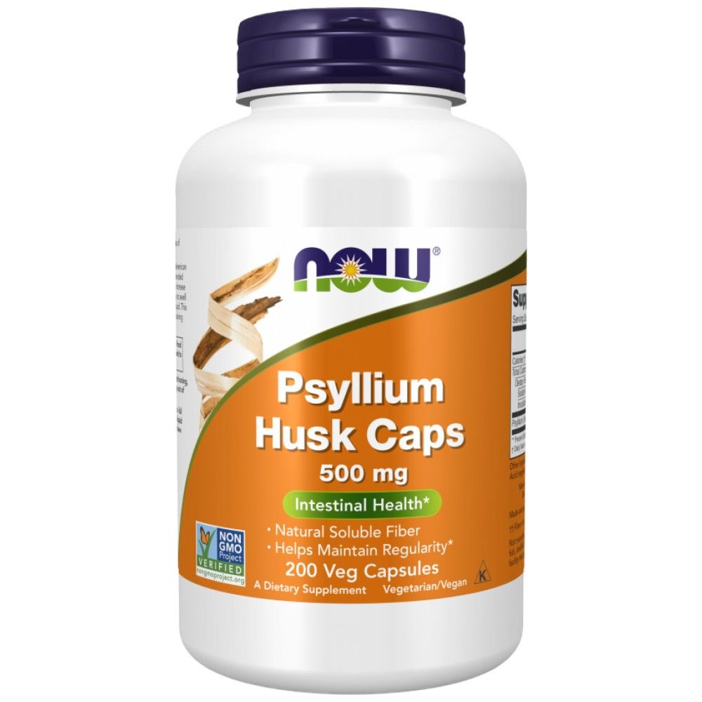 Psyllium Husk Caps 500 mg - 200 κάψουλες