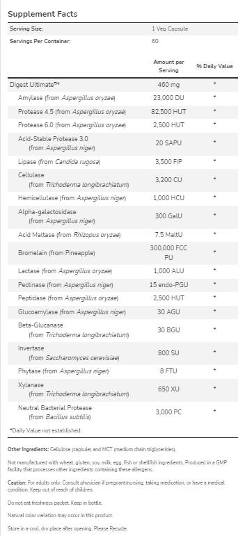 Digest Ultimate ™ - 60 κάψουλες