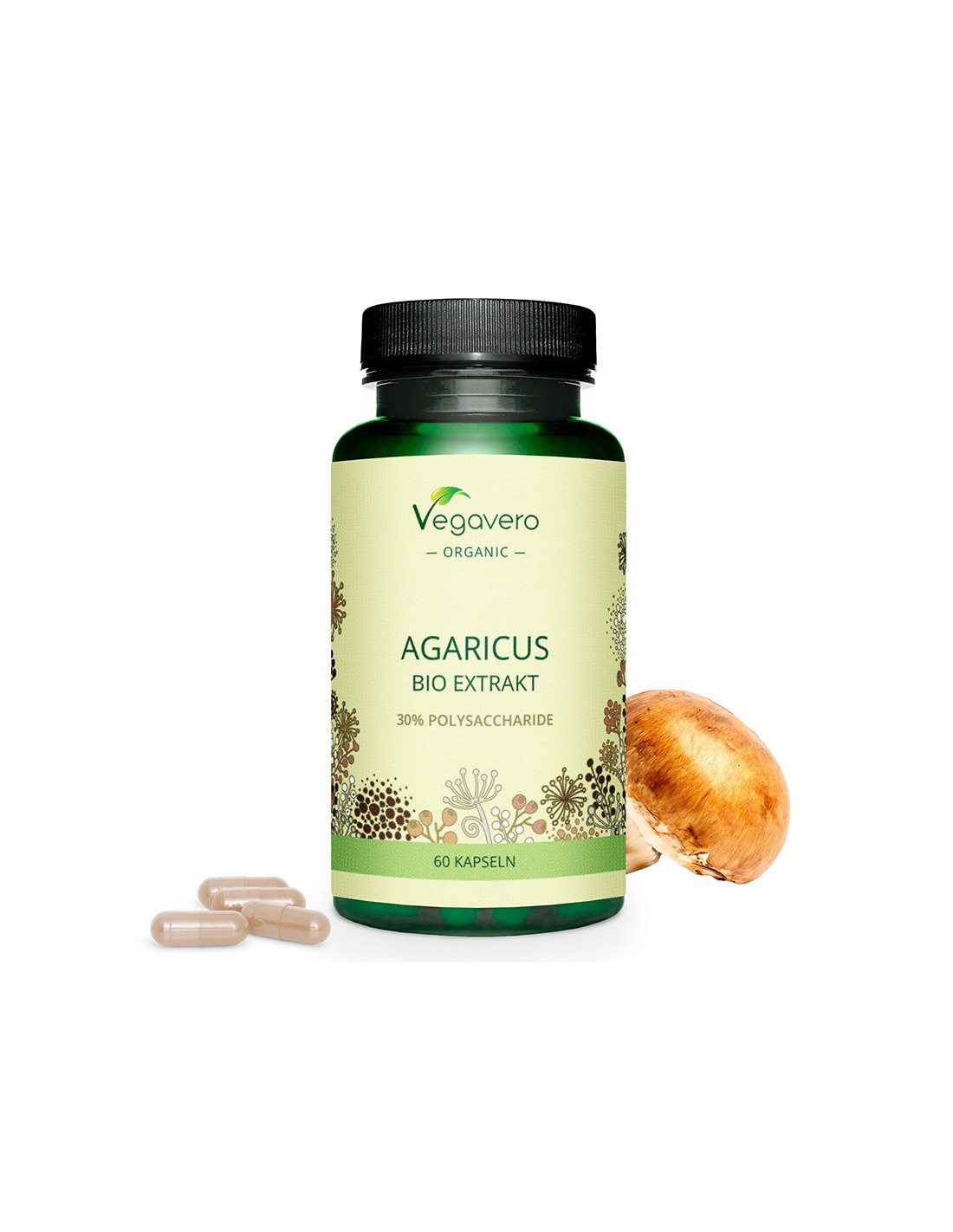 Φυσικός ανοσοτροποποιητής - Bio Agaricus (εκχύλισμα), 60 κάψουλες <tc>Vegavero</tc>