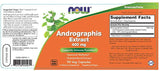 Το εκχύλισμα Andrographis paniculata 400 mg - 90 κάψουλες