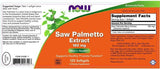 SAW Palmetto Extract 160 mg - 120 κάψουλες πηκτής