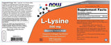 L -Lysine 500 mg - 250 κάψουλες