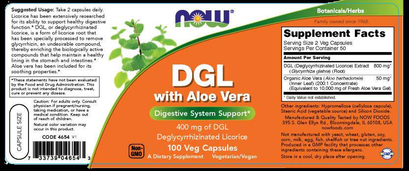 DGL With Aloe Vera - 100 капсули - Feel You