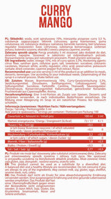Μηδενική σάλτσα θερμίδων | Curry Mango - 500 ml