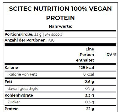 100% vegan πρωτεΐνη/33 g