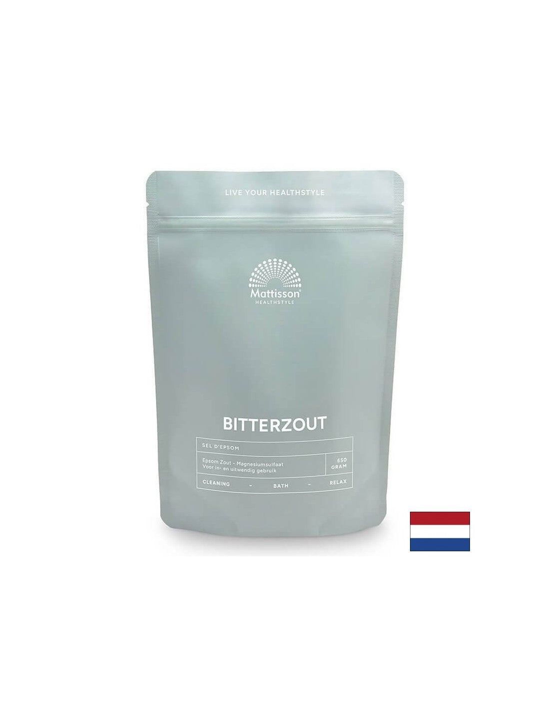 Άλας Epsom (θειικό μαγνήσιο), 650 g <tc>Mattisson Healthstyle</tc>