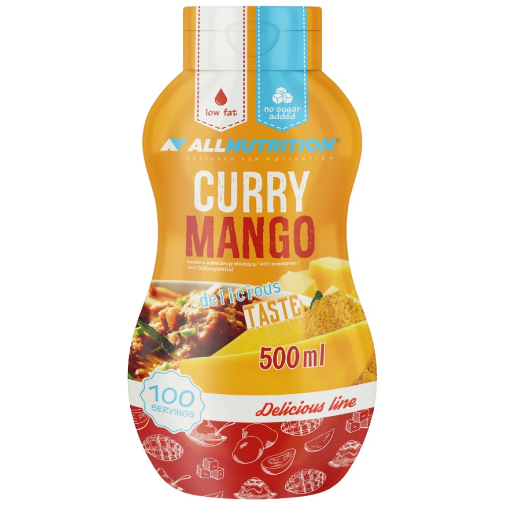 Μηδενική σάλτσα θερμίδων | Curry Mango - 500 ml