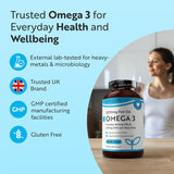 Ωμέγα 3 2000 mg /EPA 660 mg, DHA 440 mg/ Καθαρό ιχθυέλαιο /240 κάψουλες, 120 δόσεις/ <tc>Nutravita</tc>