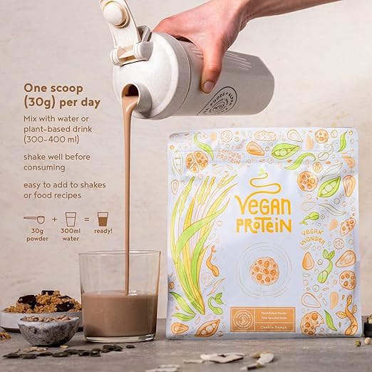 Vegan Protein - Cookie Dough Flavor (600 g) από την Alpha Foods