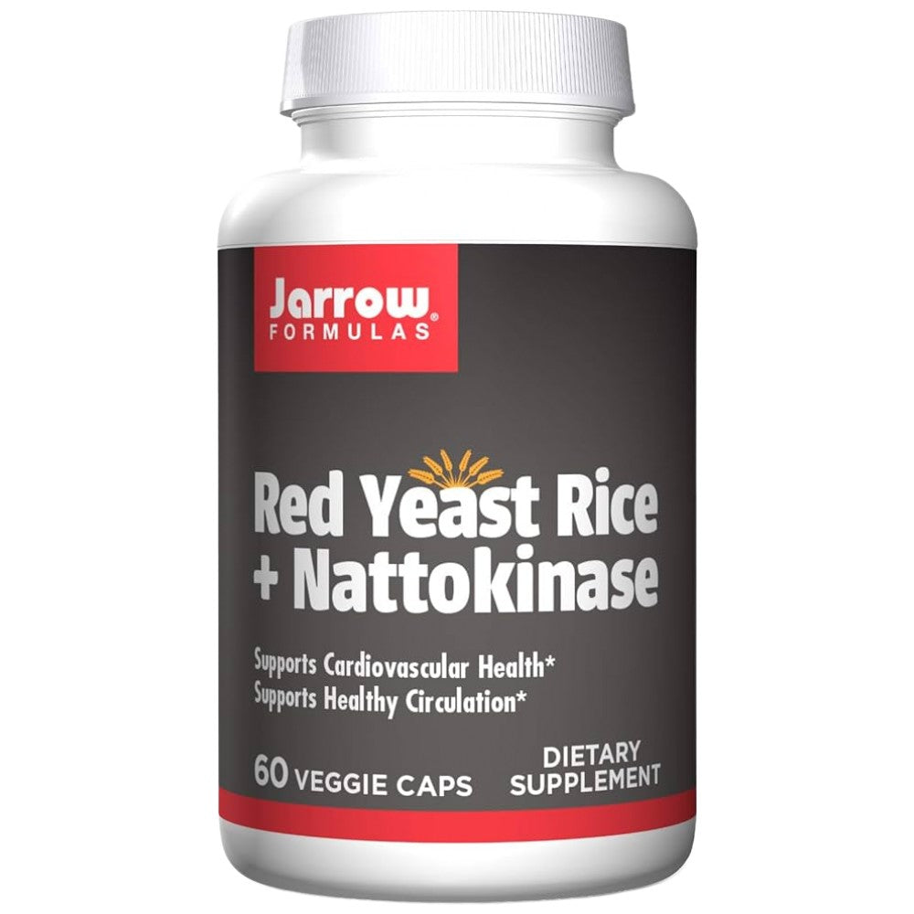 Κόκκινο ρύζι ζυμομύκητα + καψάκια Nattokinase 60