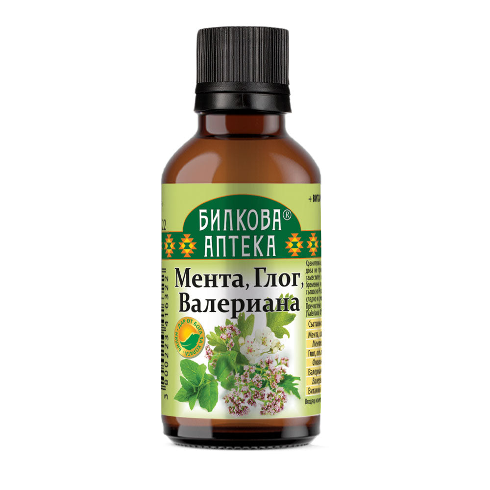 Βάθισμα νομισματοκοπείο, Hawthorn, Valerian - 50 ml