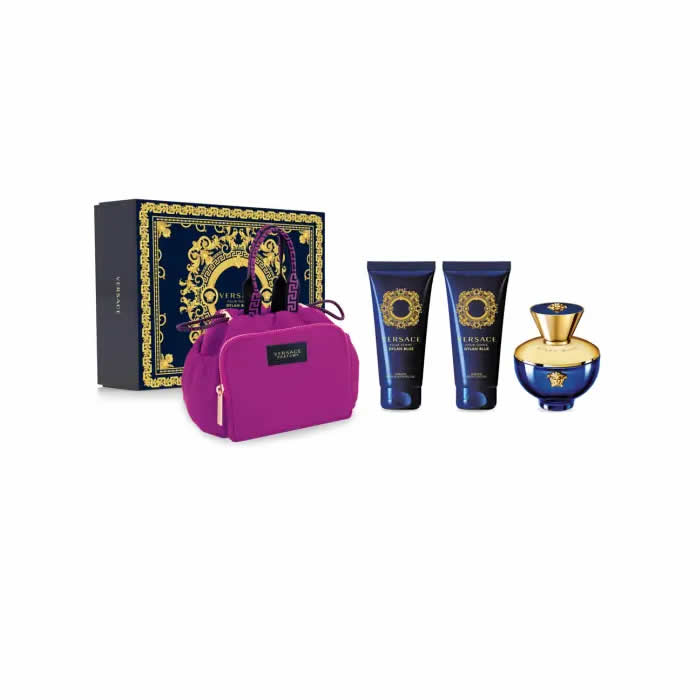 <tc>VERSACE</tc> Dylan Blue Pour Femme Eau De Parfum Spray 100ml Σετ 4 τεμάχια