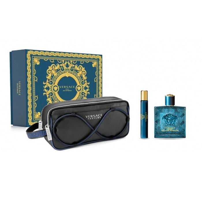 <tc>VERSACE</tc> Eros Pour Homme Eau De Perfume Spray 100ml Σετ 3 τεμαχίων