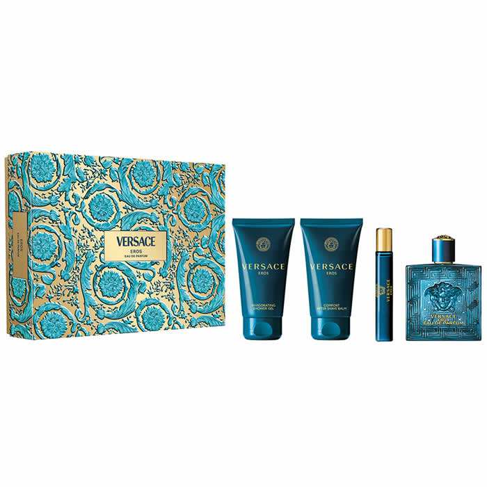 <tc>VERSACE</tc> Eros Άρωμα σε σπρέι 100ml Σετ 4 τεμαχίων