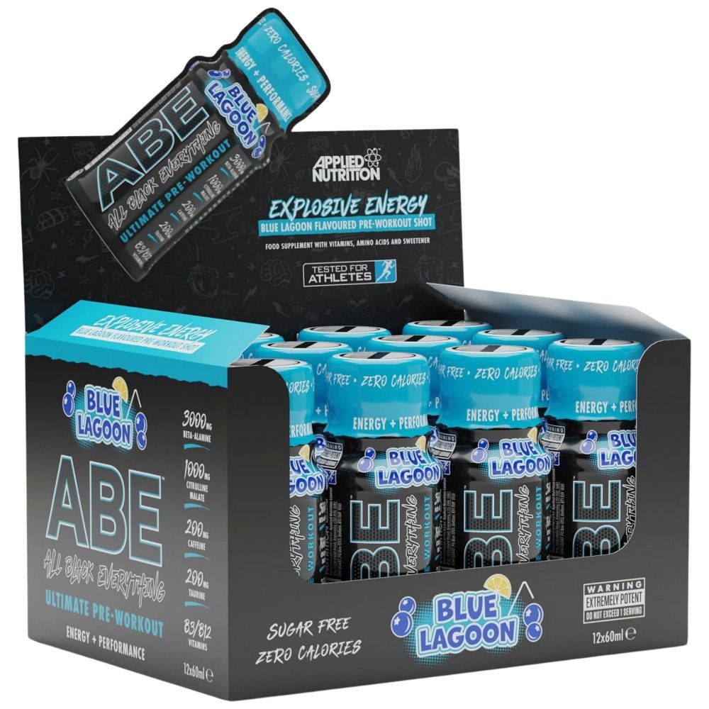 Abe Shot | Όλα τα μαύρα όλα προ -προπόνηση - 12 x 60 ml