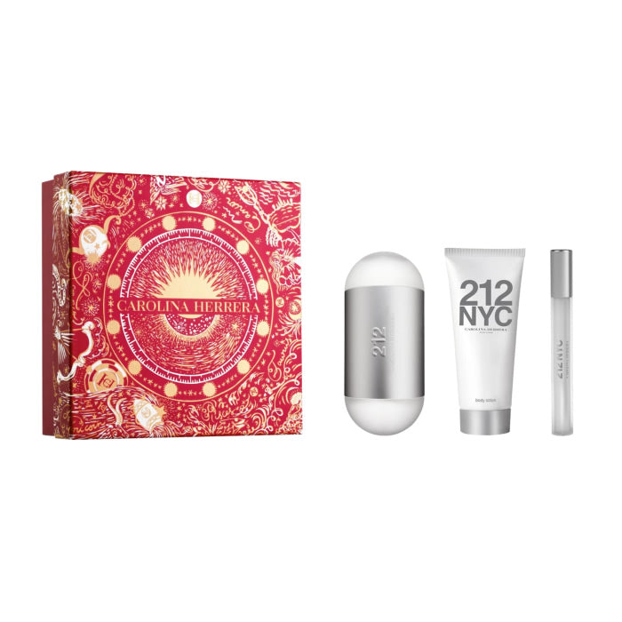 <tc>CAROLINA HERRERA</tc> 212 Nyc Eau De Toilette Spray 100ml Σετ 3 τεμαχίων Χριστούγεννα 2023