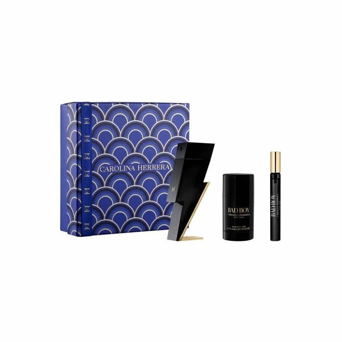 <tc>CAROLINA HERRERA</tc> Bad Boy Eau De Toilette Spray 100ml Σετ 3 τεμαχίων