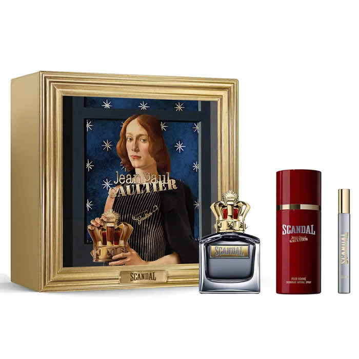 <tc>JEAN PAUL GAULTIER</tc> Scandal Pour Homme Eau De Toilette Spray 100ml Σετ 3 τεμαχίων