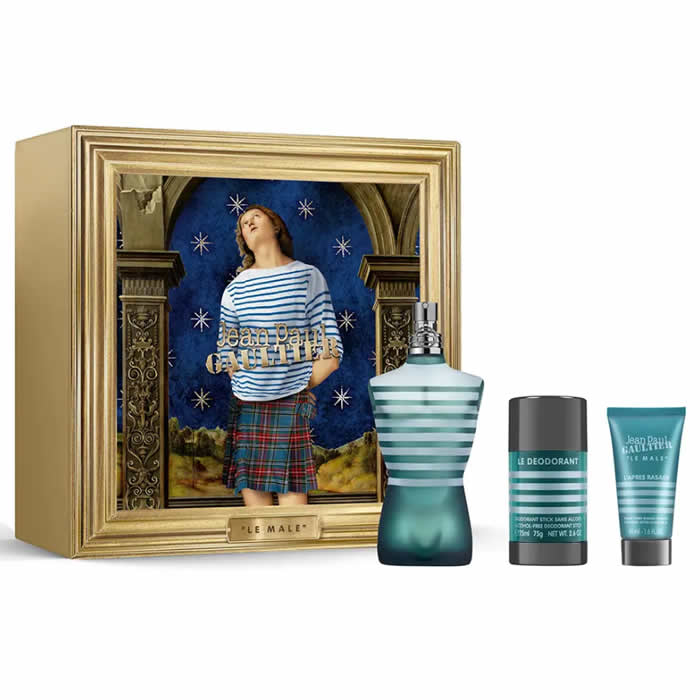 <tc>JEAN PAUL GAULTIER</tc> Le Male Eau De Toilette Spray 125ml Σετ 3 Τεμάχια