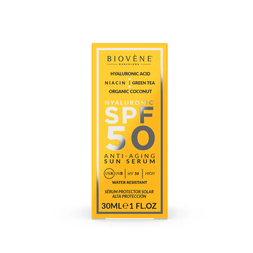 Αντι -γήρανση του αντηλιακού SPF 50 με υαλουρονικό οξύ - 30 mL