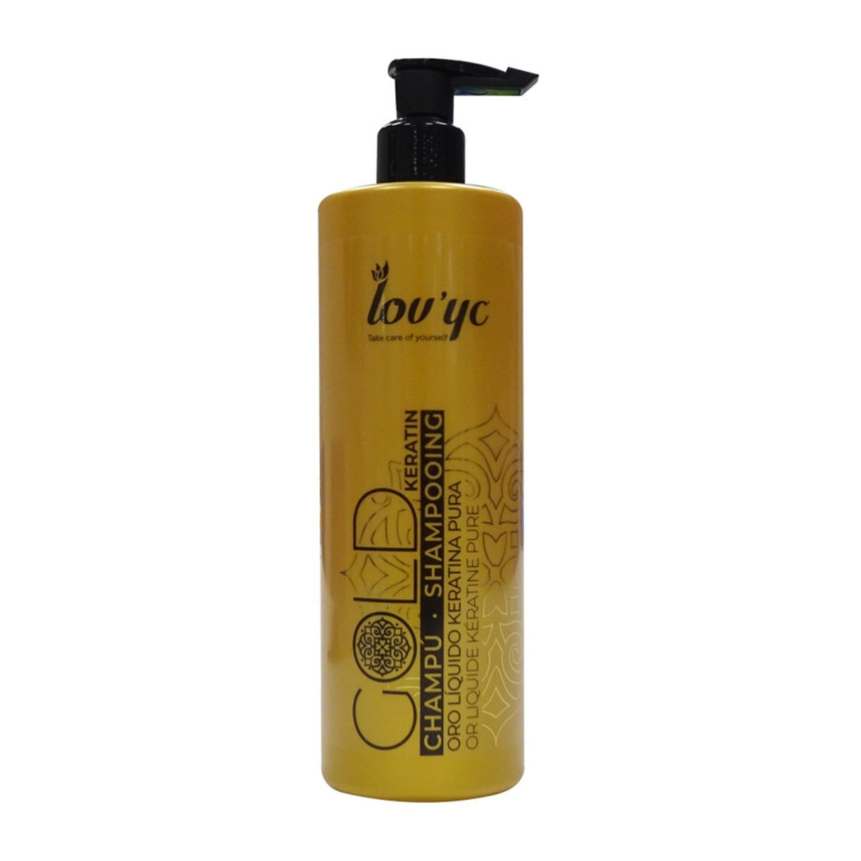 Elie Saab Lovyc Χρυσό Keratin Shampoo Cabello Seco 500ml