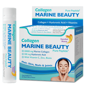 URGENT / Fish Collagen Marine Beauty 10000 mg with hyaluronic acid 100 mg /20 x 25 ml/ - Nutra Best Europe