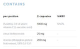 Ενεργό C 1000 mg | Pureway -C® με βιοφλαβονοειδή Citrus & Acerola - 60 κάψουλες
