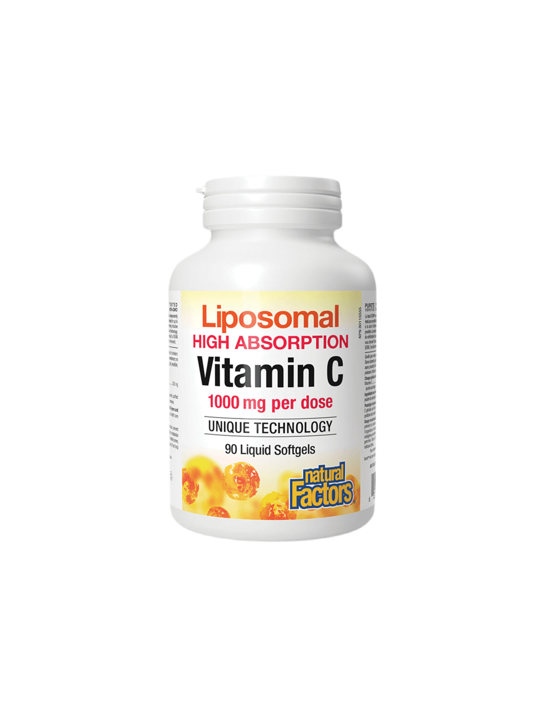Βιταμίνη C 500 mg | Λιποσωμική υψηλή αφαίρεση - 90 κάψουλες πηκτής