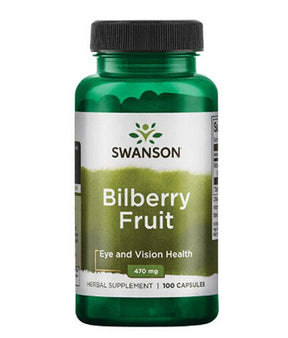 Bilberry Fruit 470 mg - 100 capsules - Nutra Best Europe