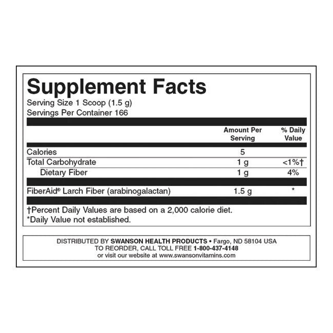 Fiberaid Larch Tree Arabinogalactan (AG) - 250 γραμμάρια