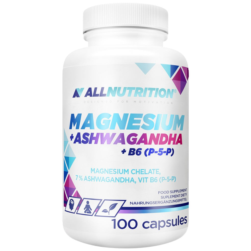 Χημείο μαγνησίου + Ashwagandha + B6 P-5-P-100 κάψουλες