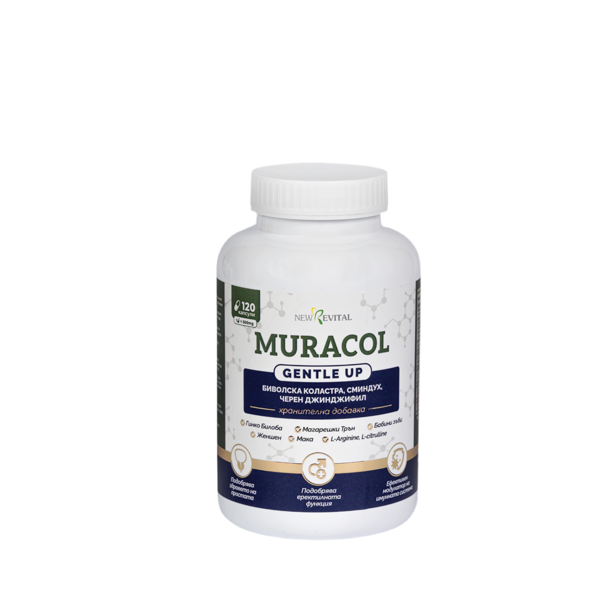 <tc>Muracol</tc> Gentle Up 120 κάψουλες (Προστάτης και Στυτική Λειτουργία)