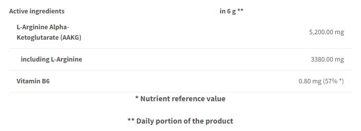 AAKG Powder | με βιταμίνη Β6 - 240 γραμμάρια