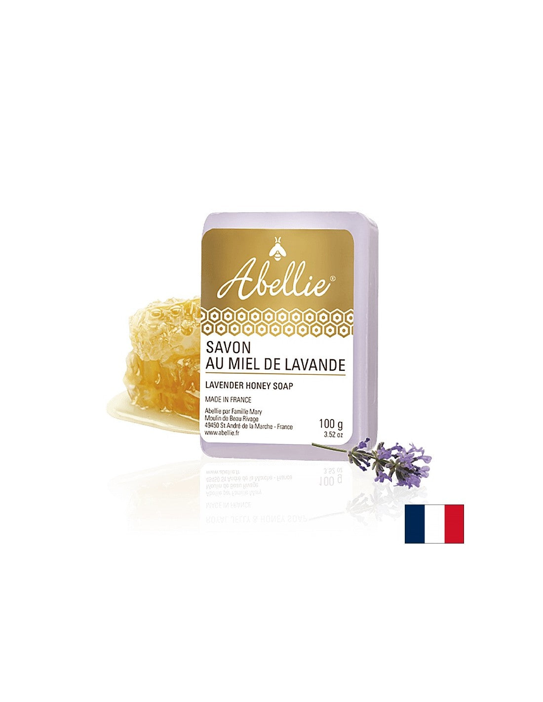 Σαπούνι με μέλι και λεβάντα - Abellie Savon Au Miel de Lavande, 100 g